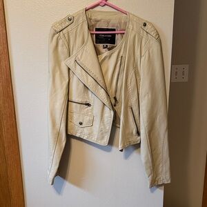 Maurices Tan Leather Jacket for Women
